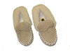 Luxury Sheepskin Lined Moccasin with Sheepskin Collar and Hard Sole | Claudia