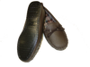 Brown Leather Moccasin Slipper Hard Sole | Paul