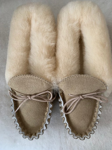 Ladies Suede Soft Sole Moccasin | Anne