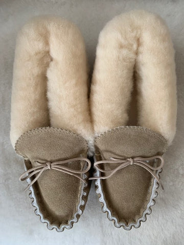 Ladies Suede Soft Sole Moccasin | Anne