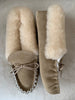 Luxury Sheepskin Lined Moccasin with Sheepskin Collar and Soft sole | Cheryl