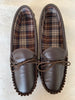 Brown Leather Moccasin Slipper Hard Sole | Paul