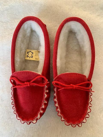 Ladies Suede Soft Sole Moccasin | Anne