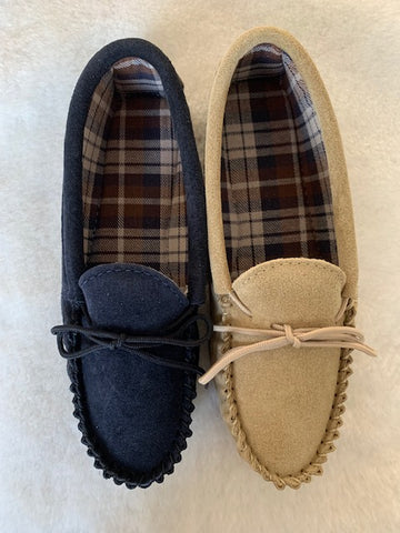 Ladies Suede Soft Sole Moccasin | Anne