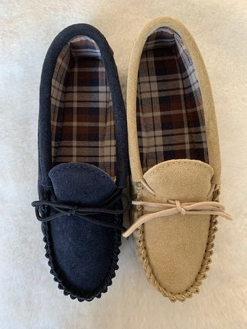 Luxury Sheepskin Lined Moccasin with Sheepskin Collar and Hard Sole | Claudia