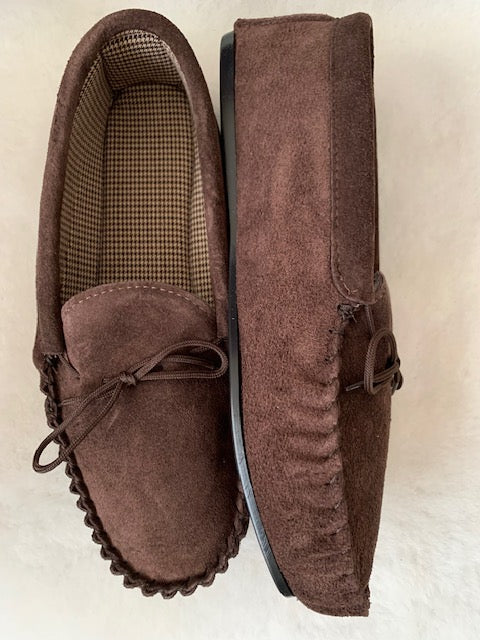 Size 13 - Suede Moccasin with Hard Sole | Daniel
