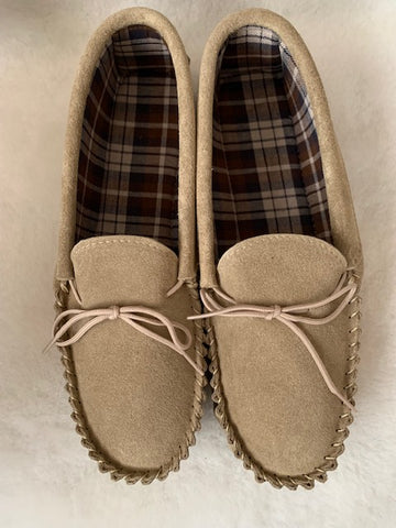 Moccasin with Wool Lining & Hard Sole | Giles