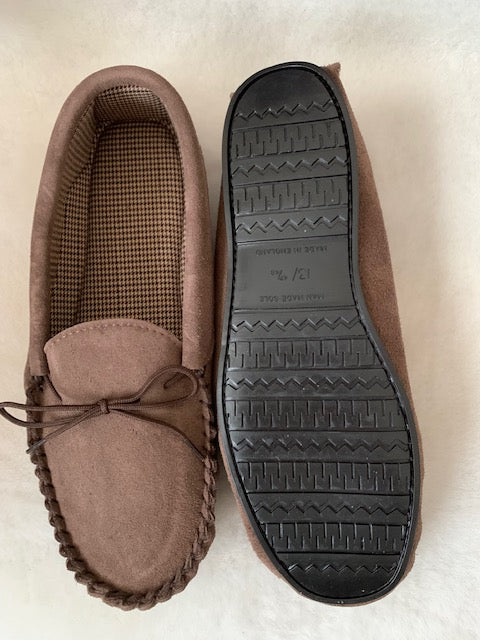Size 13 Suede Moccasin with Hard Sole Daniel