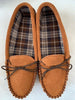 Suede Tartan lined Moccasin with Hard Sole | Edd
