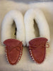 Luxury Sheepskin Lined Moccasin with Sheepskin Collar and Hard Sole | Florrie